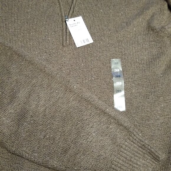 NWT Sonoma Big Men's Quarter Zip Sweater - Picture 2 of 5